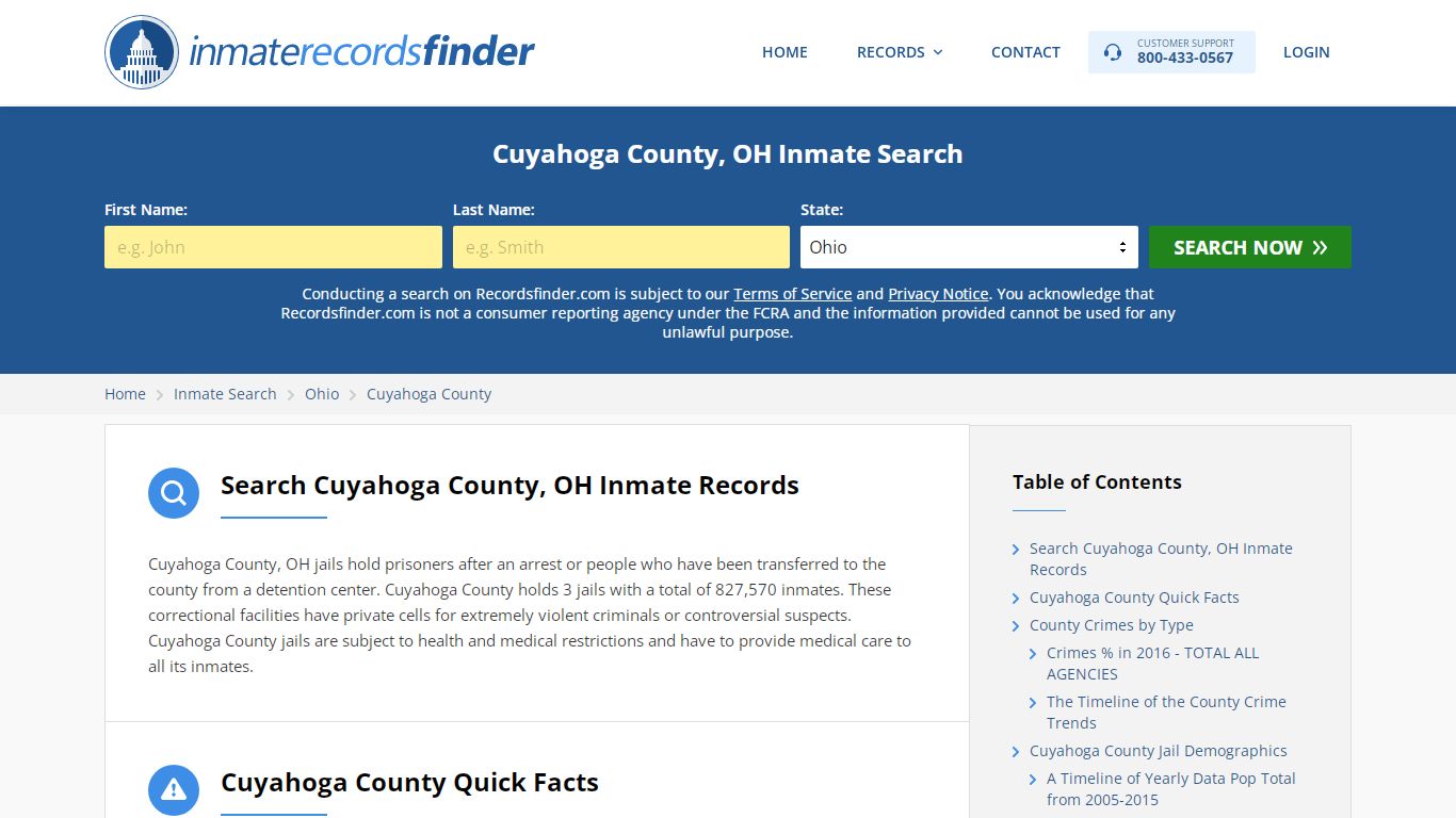 Cuyahoga County, OH Inmate Lookup & Jail Records Online